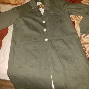 P&Co Olive Scandi Coat